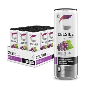 Sparkling Grape Rush, Functional Essential Energy Drink 12 Fl Oz (Pack of 12) - Picture 1 of 42