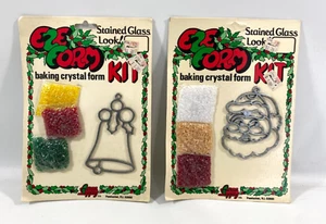 De colección EZE Form Kit Hornear Cristal Forma Kit Navidad Santa Cabeza y Campana Nuevo de Lote Antiguo - Imagen 1 de 6