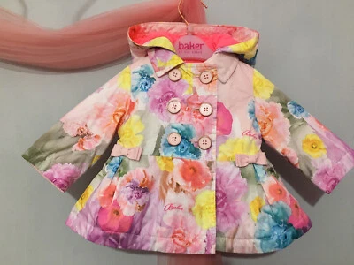 Beautiful Baby Girls Designer Ted Baker Floral Spring Summer Jacket Mac 0-3m🌸 - Image 1 of 4