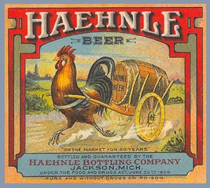 HAEHNLE BREWING BEER LABEL T SHIRT JACKSON MICH  SIZES SMALL-XXXLARGE (F - Picture 1 of 1