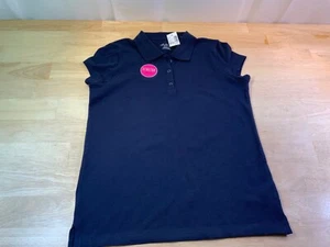 New Girl's The Children’s Place Approved Schoolwear Polp Shirt Sz XL-14 in Navy* - Picture 1 of 3