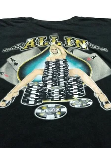Vintage NO Fear T Shirt 2XL All In Poker Chips Girl 90s Grunge Surf Skate Logo - Picture 1 of 10