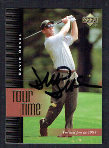 David Duval #177 signed autograph 2001 Upper Deck Tour Time Trading Card