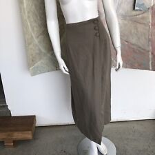 Vintage Express Beige Wool Blend High Waisted Maxi Skirt Age 13/14  / 13 / 14