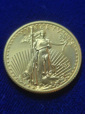 🌟 1992 BU 1/4 oz $10 Gold American Eagle Bullion Coin LOW MINTAGE DATE - Image 1 of 3