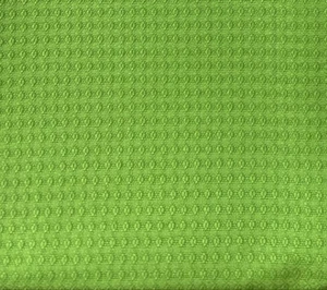 Fabric 1/3 60" Width Solid Neon Green Polka Dot Textured Vintage 1980s - Picture 1 of 4