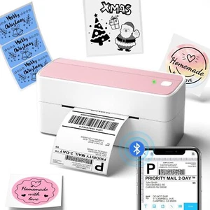 Thermal Shipping Barcode Label Printer 4x6 Wireless Bluetooth Label Printer LOT - Picture 1 of 18