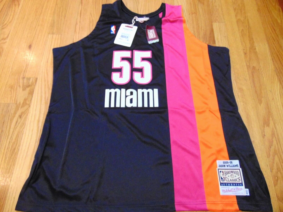 CAMISETA AUTÉNTICA MITCHELL & NESS NBA MIAMI HEAT JASON WILLIAMS 2005-06 TALLA 60 Foto 1 de 4