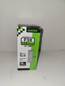 New meite 18 Gauge 1-1/2-Inch Galvanized Brad Nails 5000pcs Box F38 18GF112L - Picture 1 of 1