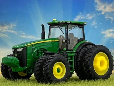 TRATOR 1/64 ERTL JOHN DEERE 8320R COM F/R ESTREITO DUPLO - Imagem 1 de 4
