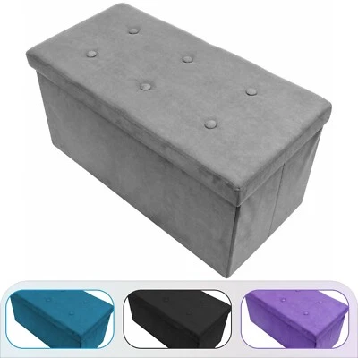 Sorbus Storage Ottoman Bench – Collapsible/Folding Bench Chest with Cover - Image 1 of 3