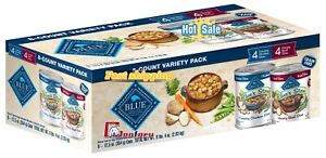 🐶Blue Buffalo Blue's Stew Chicken & Beef In Gravy Wet Dog Food Variety Pack for
