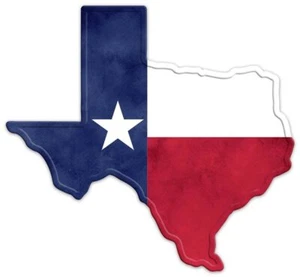 Texas State Flag Metal Sign - 12.5" x 11.5", Lone Star State, Door Decor, Porch - Picture 1 of 1