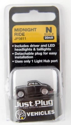 N Scale Midnight Ride Just Plug Vehicle (20mA) - Woodland Scenics #JP5611 - Image 1 of 4