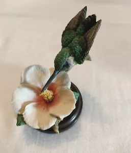 More details for hummingbird on flower by country artists handmade &amp; handpainted scent of summer