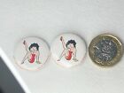 Badge Betty Boop Red Dress Badge X2 Bundle New Official Pin Up