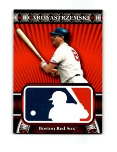 2010 Topps Carl Yastrzemski Logoman HTA-42 Baseball Card Boston Red Sox