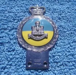 VINTAGE 1960s SUFFOLK & CAMBRIDGESHIRE REGIMENT CAR BADGE~TERRITORIAL ARMY~GAUNT - Picture 1 of 4