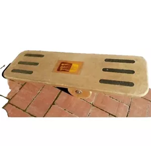 Vtg Balance Board Merdel Wooden Stability Surf Skate Hockey Agility Core Trainer - Picture 1 of 13