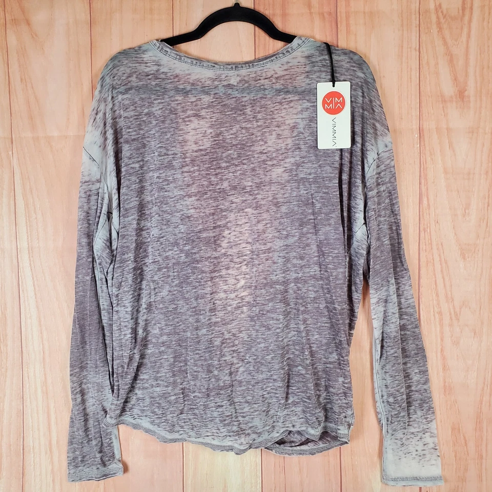 Camisa Giratoria Reversible Vimmia Pacific Para Mujer Grande Visón Burnout Hombro Caído Foto 1 de 4