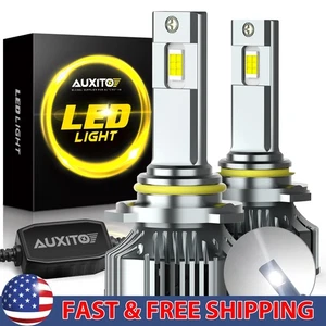 AUXITO 9005 HB3 LED Headlight 6500K Bulbs Conversion Kit High Beam Bright White - Picture 1 of 18