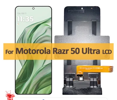 For Motorola Razr 50 Ultra Foldable AMOLED Display LCD Screen Touch Digitizer - Image 1 of 2