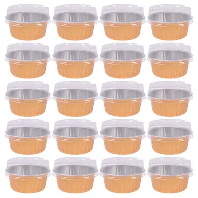  20 pezzi di cottura in alluminio da forno in alluminio per cottura cupcake per - Immagine 1 di 4