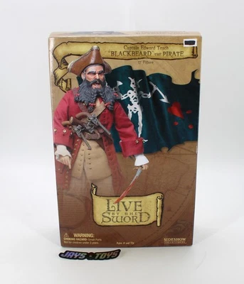 Captain Edward Teach 海盗黑胡子 12 英寸人偶 Sideshow 工厂封装 — 第 1/4 张图片