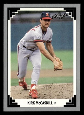 Kirk McCaskill 1991 Leaf #199 California Angels BASEBALL *211 - Image 1 of 2