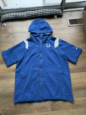 Nike NFL Indianapolis Colts Football Team Issue On-Field Short Sleeve Hoodie XL - Image 1 of 4