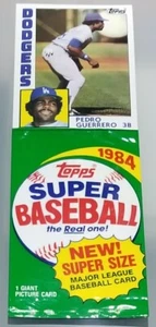 GRANDE 1984 Topps Super Talla MLB Paquete de Tarjetas de Béisbol con Imagen - Pedro Guerrero - Imagen 1 de 1
