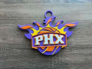 Phoenix Suns Oversized Pendant Necklace – NBA Basketball Jewelry Game Day Gift - Picture 1 of 2