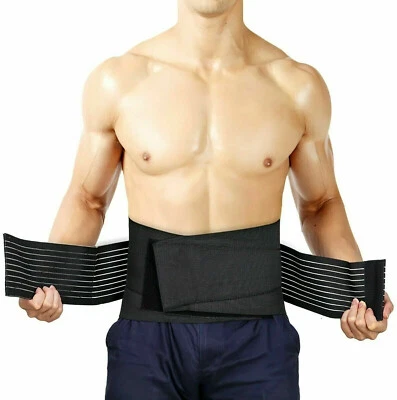 SBK FASCIA LOMBARE ELASTICA CON STECCHE TUTORE SCHIENA CINTURA POSTURALE SPORT BUSTO