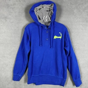 Cuffys Cape Cod Hoodie Adult M Blue Embroidered Pullover Hooded Sweatshirt Mens - Picture 1 of 12