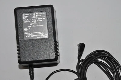 Casio AD-C60U AC Power Adapter 6VDC 750mA 14 Watts 6 volts DC - Image 1 of 4