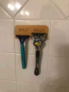 Gold Balls Balls razor holder - Picture 1 of 1
