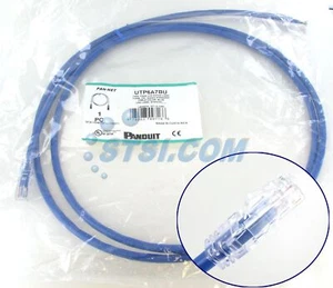 Panduit UTP6A7BU Cat6a Netzwerk Modular Patchkabel/-kabel, 7 Fuß Blau NEU ~ STSI - Bild 1 von 4