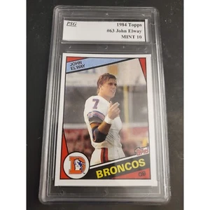 John Elway 1984 Topps Rookie Card #63 RC PSG Mint 10 - Picture 1 of 2