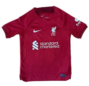 Nike Liverpool FC 2022/23 Home T Shirt Youth Size. S 128-137CM - DJ7862-609 - Picture 1 of 4
