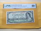 1954 $1 BC-29a BANK OF CANADA (DEVILS FACE) GRADED BY PMG 40 EPQ.