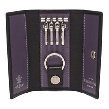 [Ettinger] ST840JCF Key Case with 4 Hook Key Ring Purple