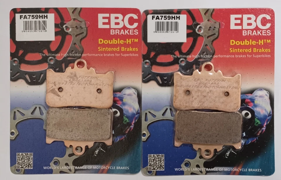 Спеченные передние дисковые тормозные колодки EBC подходят для HONDA CB500F CBR500R (2022–2023) - Изображение 1 из 4