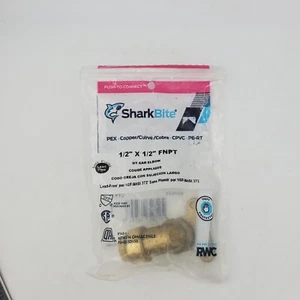 Sharkbite 1/2'' X 1/2'' Fnpt Brass 90 Deg Angle Hy Ear Elbow - Picture 1 of 6
