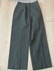 US Army Green Pants Slacks 12R Misses Womens Classic 489 Poly/Wool Serge - Picture 1 of 8
