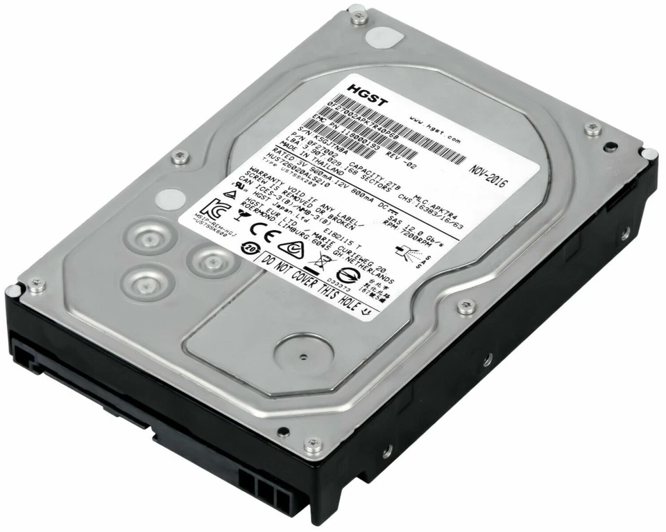 HUS726020ALS210 HGST 2TB 12Gb/s 7200RPM 3.5" SAS Hard Drive - Image 1 of 1