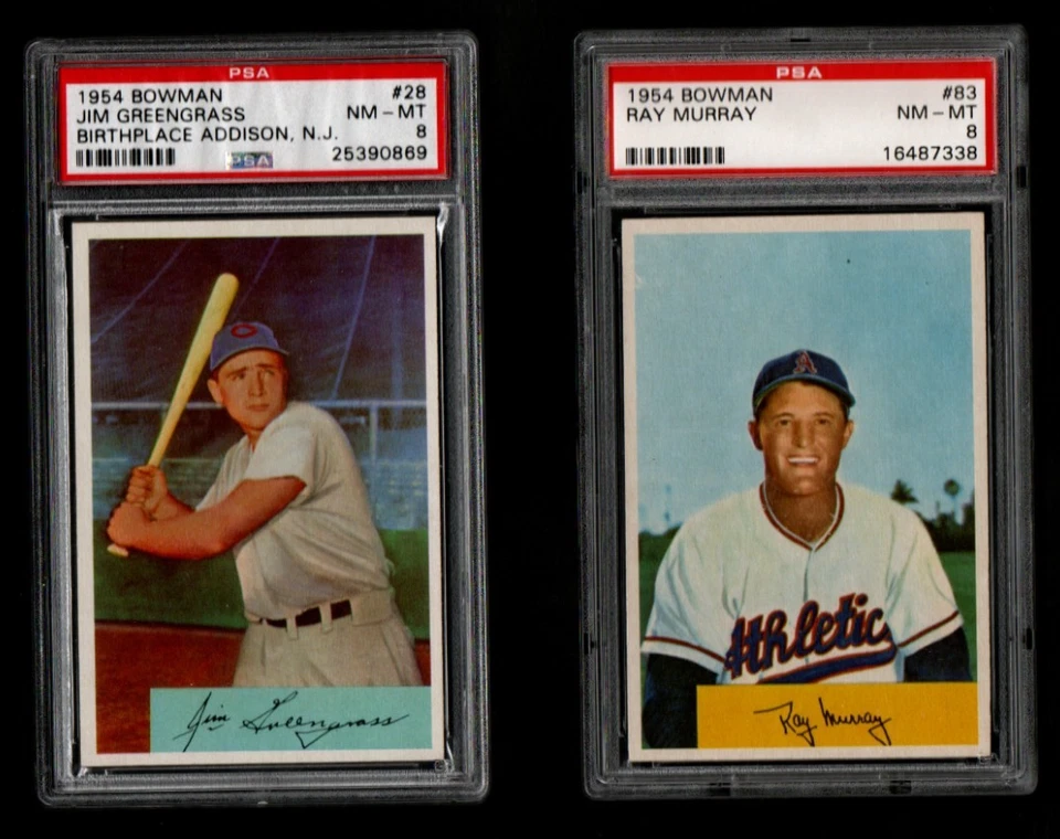 Ray Murray #83 1954 Bowman Baseball Card Graded PSA 8 - ONE CARD ONLY - Image 1 of 1