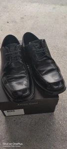Aston Grey Minimalist men shoes Black Leather Thursday Regal Dress Size 9.5 - Picture 1 of 12