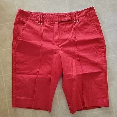 Bermudas para mujer Larry Levine naranja talla 14 Foto 1 de 3