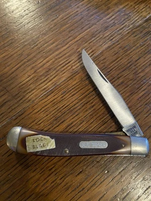 Navaja de Bolsillo Plegable SCHRADE Old Timer 1940T Forro Bloqueo Trasero Hoja Única EE. UU. Foto 1 de 4
