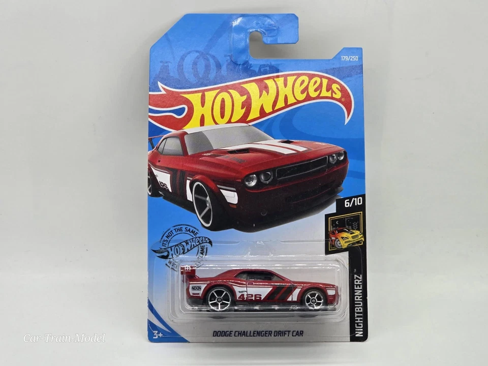 Dodge Challenger Drift Car - LONG CARD HOT WHEELS 1:64 1/64 - Immagine 1 di 1